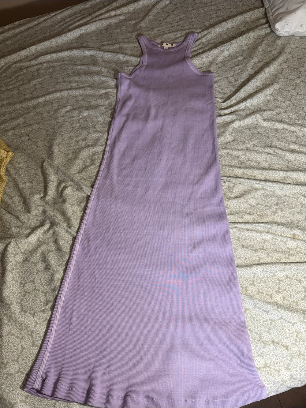 AMO Lilac Ribbed Tank Midi Dress - Picture 3 of 10